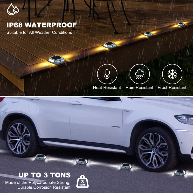 IP68 водонепроницаемый солнечный светодиодный свет горячая продажа Mazon Kit с 4 огнями 2V источник солнечной энергии 140г вес