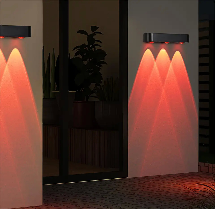 Энергосберегающий 3-LED настенный солнечный светильник с размером 205*50*38 мм