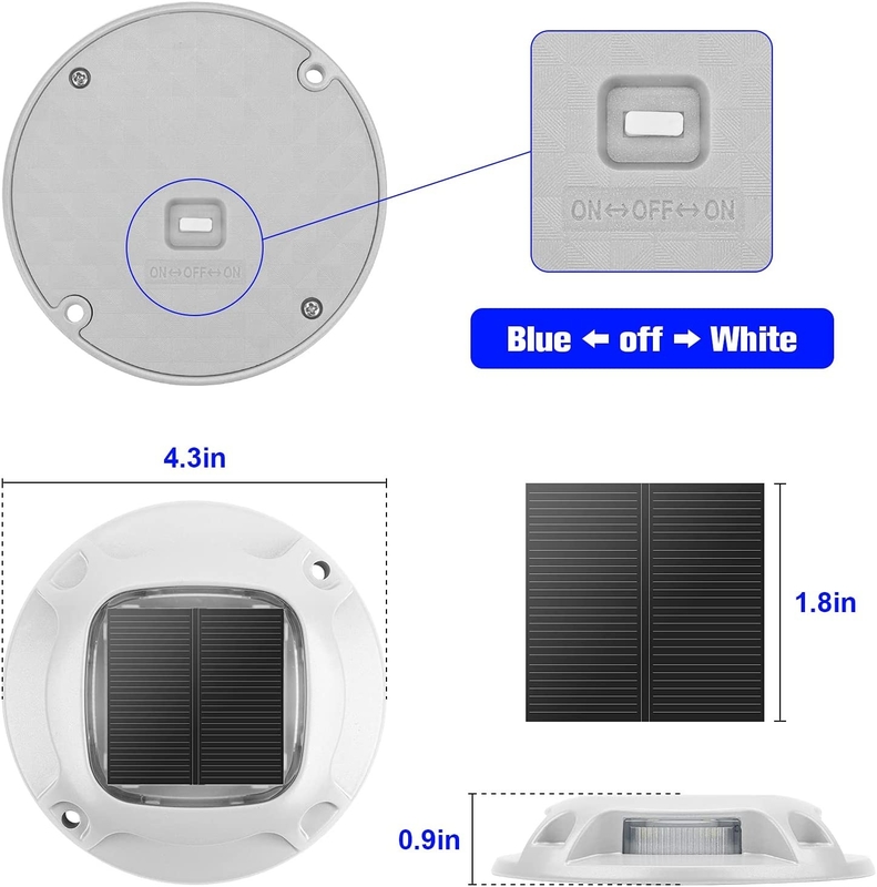 Водонепроницаемые солнечные подъемные лампы IP67 LED Ourdoor Solar Dock Light для наружного освещения