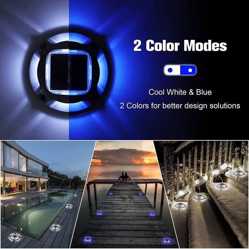 Водонепроницаемые солнечные подъемные лампы IP67 LED Ourdoor Solar Dock Light для наружного освещения