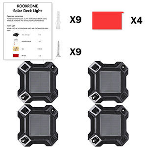 Буле/холодный белый солнечный светодиодный светильник питается батареей Ni-Mh 1,2 V/600 MAH