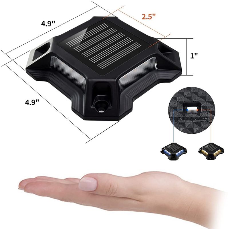 Буле/холодный белый солнечный светодиодный светильник питается батареей Ni-Mh 1,2 V/600 MAH