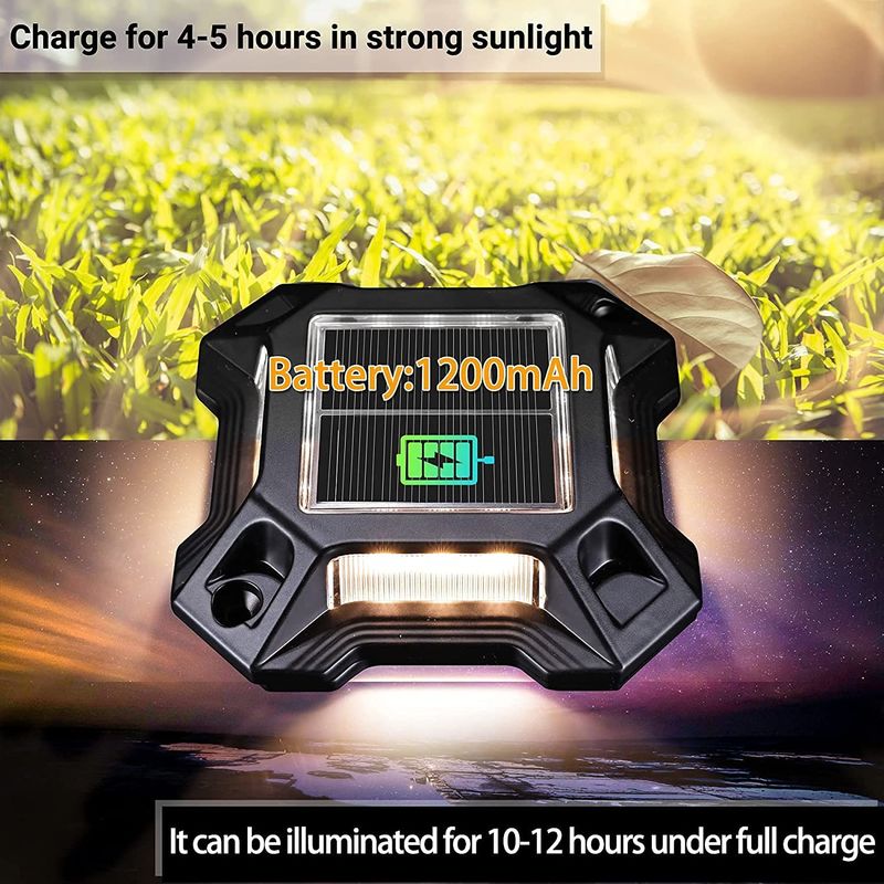 Буле/холодный белый солнечный светодиодный светильник питается батареей Ni-Mh 1,2 V/600 MAH