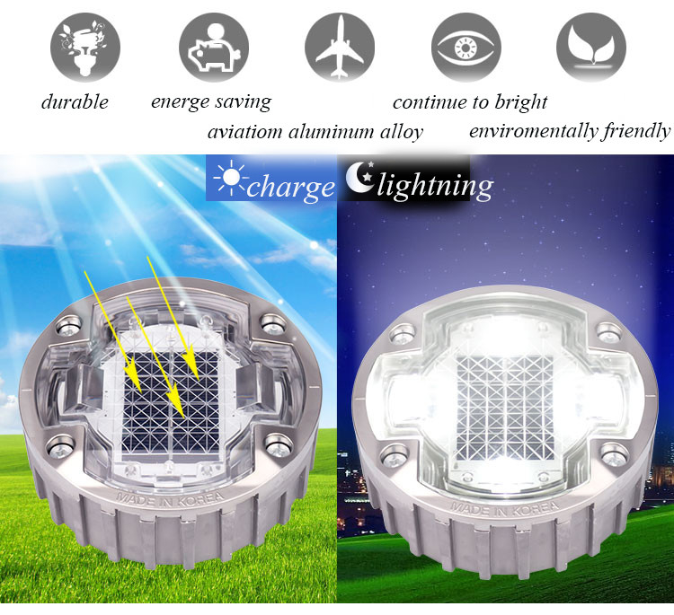 1.2V/600MAH Ni-Mh Battery Solar Dock Light Screw Метод установки для маркировки доков