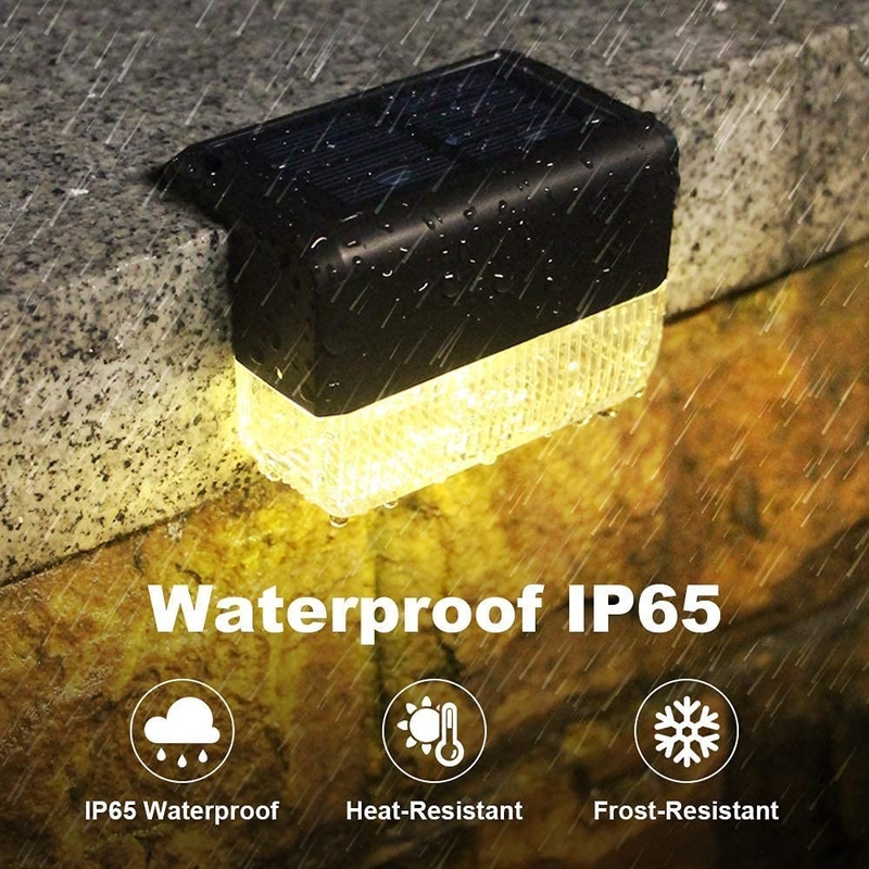 IP65 водонепроницаемое наружное солнечное стеновое освещение теплое белое RGB солнечное ограждение