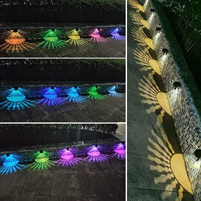 Солнечный свет Солнечный садовый свет Проекция RGB Модель света водонепроницаемая Декорировать сад задний двор Передний двор