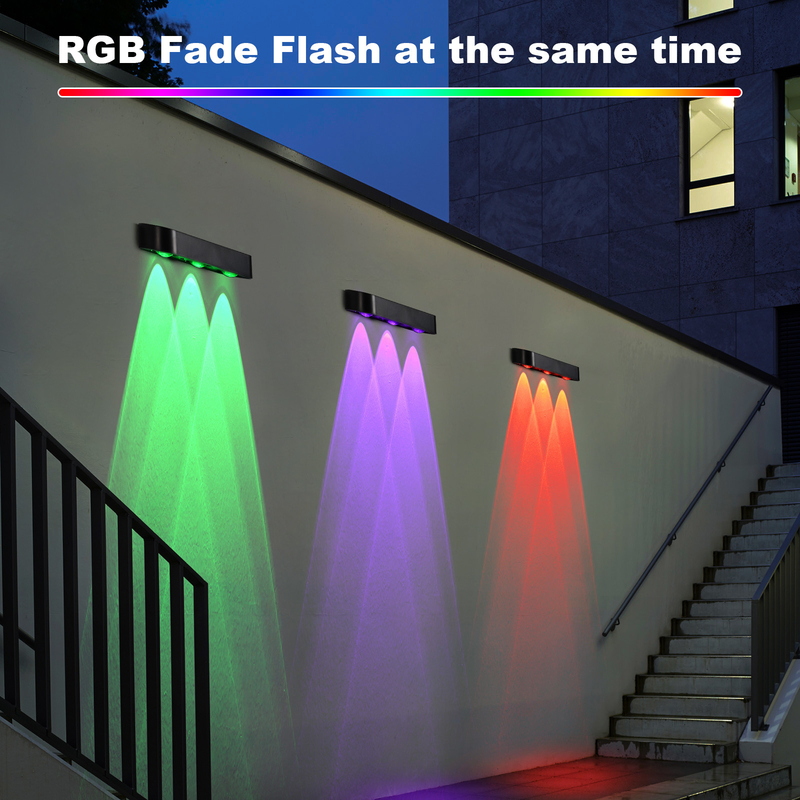 CDN-KF04E Солнечный RGB светодиодный свет Многофункциональное и энергосберегающее наружное освещение с продолжительностью жизни ≥50000 ч
