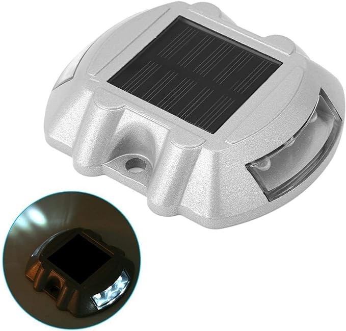 Солнечные дорожные рефлекторы с клейкой или винтовой установкой LED Qty 2PCS на сторону от -20°C до 70°C