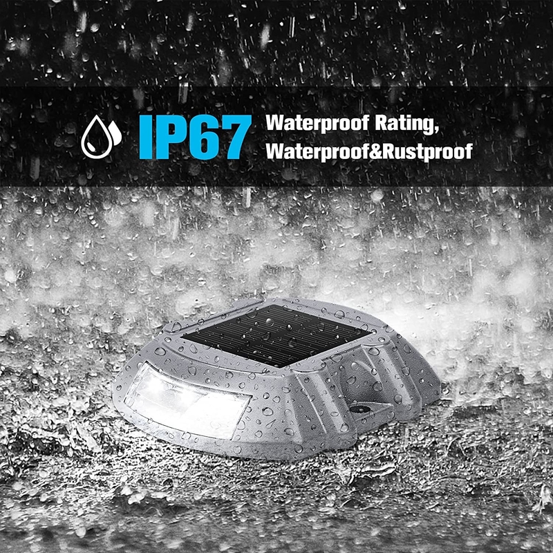 Солнечные дорожные рефлекторы с клейкой или винтовой установкой LED Qty 2PCS на сторону от -20°C до 70°C