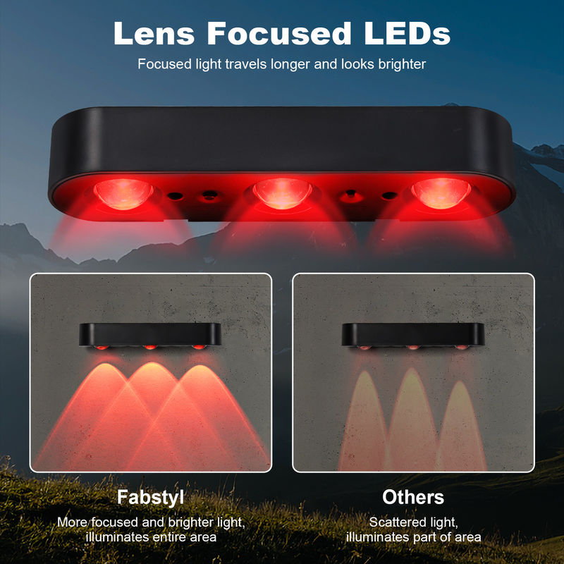 200 мАч солнечная энергия IP65 водонепроницаемая ABS PMMA светодиодный забор свет с теплым белым RGB