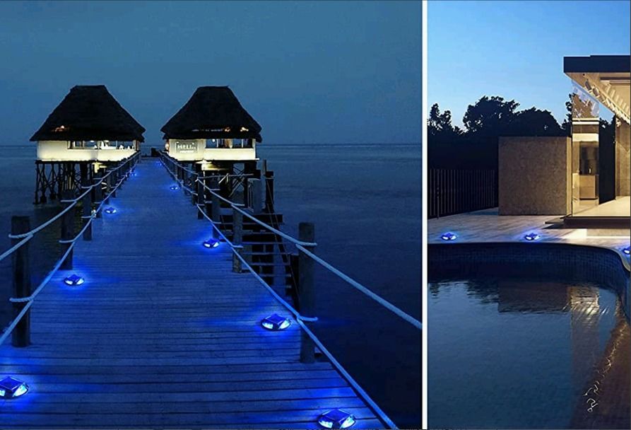 Солнечный дорожный маркер теплого белого цвета с 12 светодиодами для безопасности дорожного движения и освещения подъездных путей