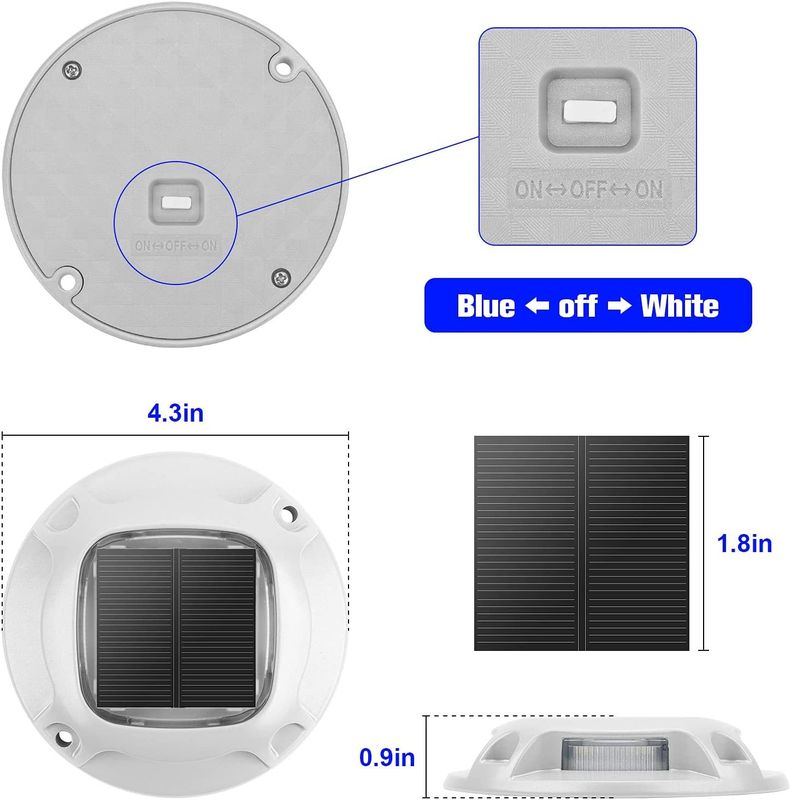 20 лумен солнечного освещения с IP67 водонепроницаемым и 6000K дневным светом для наружного использования