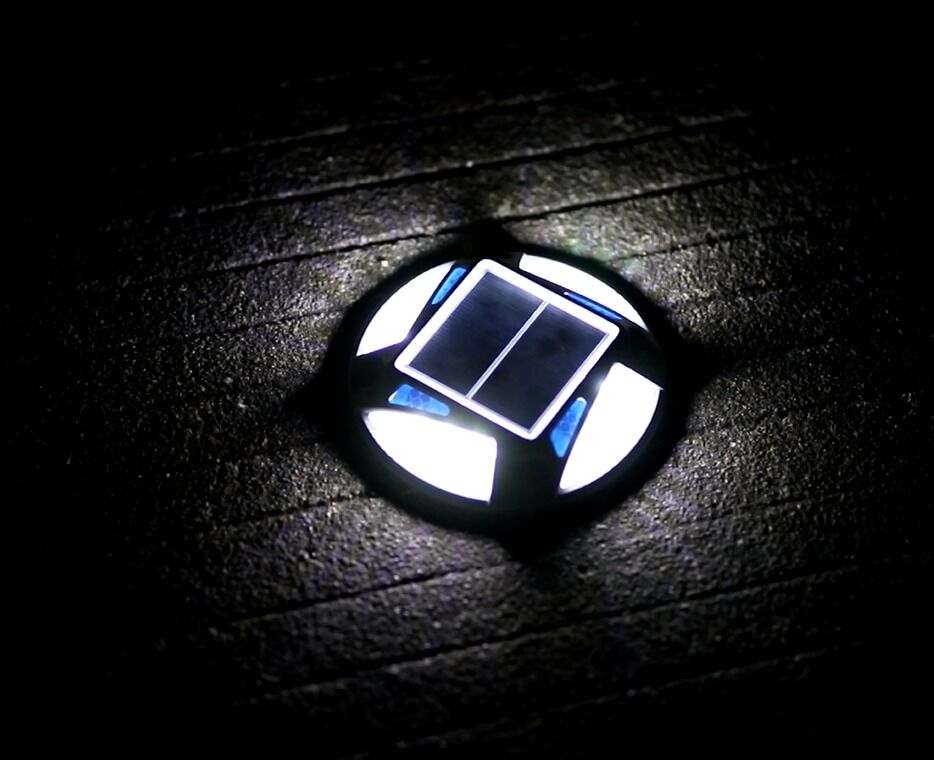 Солнечная дорожная подвеска с 12 шт. светодиодным светодиодом для безопасности дорожного движения