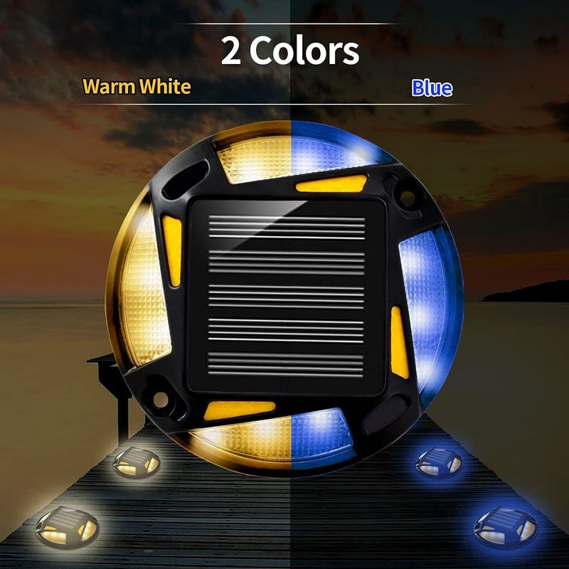Солнечная дорожная подвеска с 12 шт. светодиодным светодиодом для безопасности дорожного движения