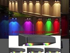 4.5 часов зарядки солнечный забор свет для легкого ухода наружное освещение