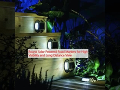 Круглые дорожные знаки на солнечной энергии для высокой видимости и дальнего обзора